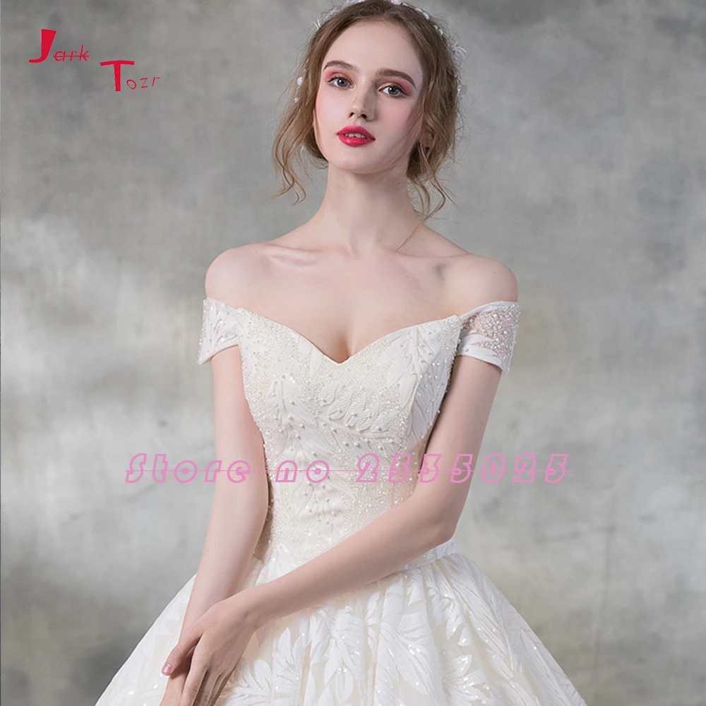 Кружевное свадебное платье размера плюс с вырезом лодочкой для принцессы Vestidos de