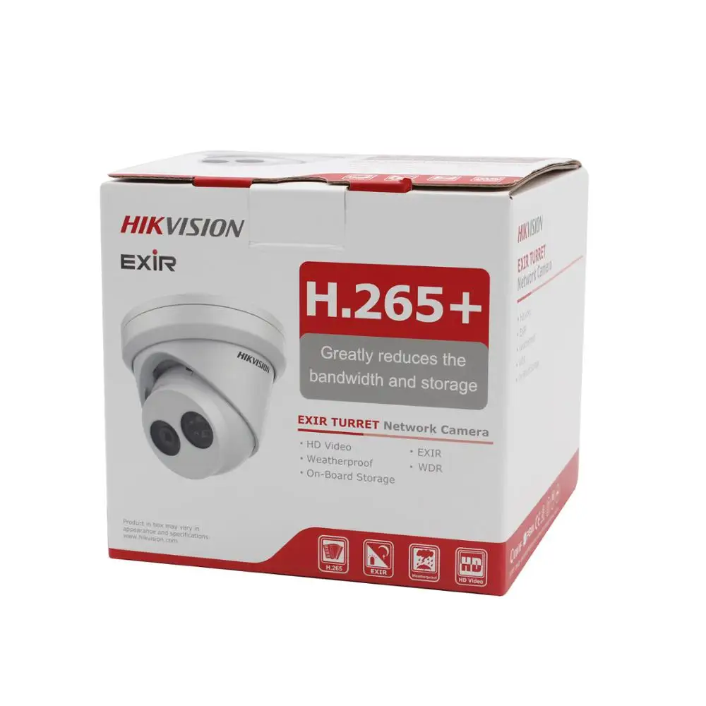 Hikvision 8MP IP камера POE для наружного видеонаблюдения 4K камера s DS-2CD2385FWD-I с 30 м IR встроенным слотом для sd-карт и H.265