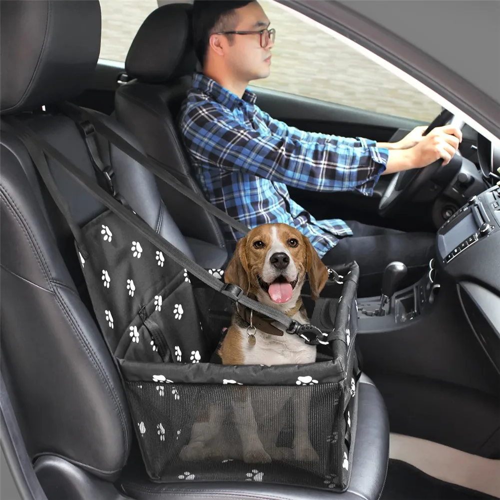 Pet Dog Car Seat Cover PVC Waterproof Dog Carrier Safe Dog Car Seat Basket Cat Puppy Bag Travel Mesh Hanging Bags Dropshipping