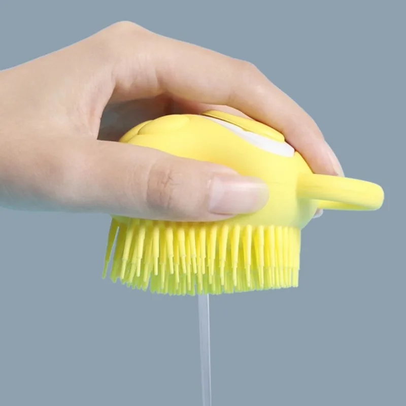 

Cat Massage Comb Grooming Pet Dog Shampoo Massager Brush Scrubber Shower For Bathing Hair Soft Clean Silicone Brushes
