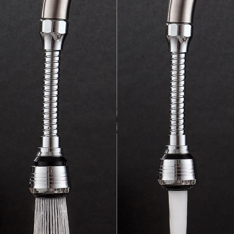 

The Kitchen Faucet Water Saving Universal Bubbler 360 Degree Lengthened Rotary Aerated Shower Splashproof Filter Nozzle