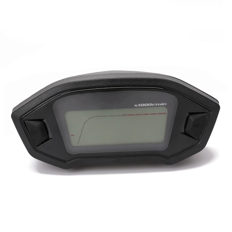 WITH sensor Универсальный мотоцикл lcd цифровой 13000 об/мин Спидометр Одометр подсветка мотоцикла одометр для 2,4 цилиндров метр - Цвет: WITH sensor
