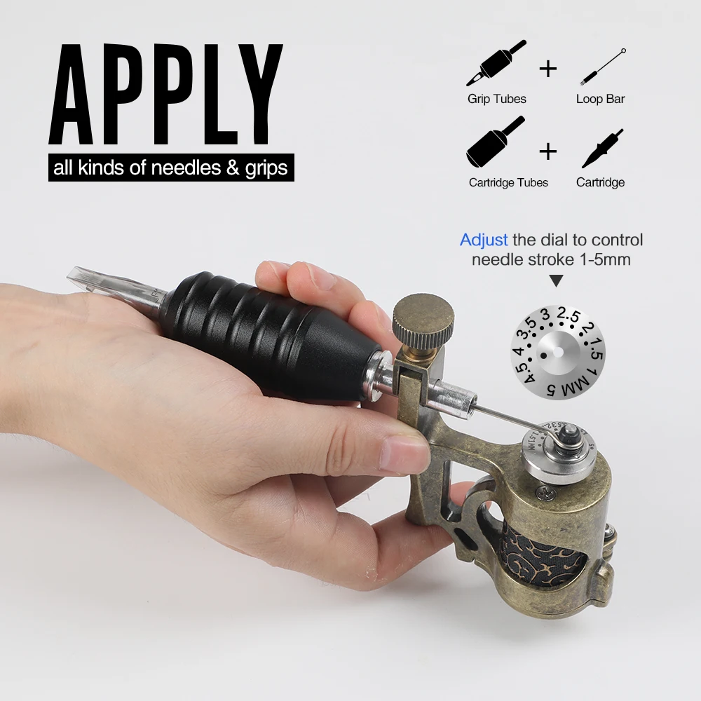 Профессиональная вращающаяся тату машинка линейка для растушевки разные