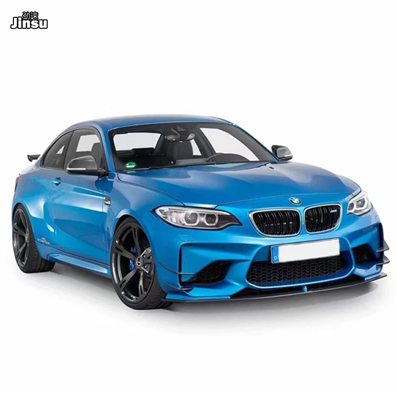 AC Стиль углеродное волокно передний разделитель губ крыло воздухозаборник для BMW