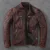 Мужская Байкерская кожаная куртка, винтажная куртка из 100% натуральной воловьей кожи, одежда для осени, Азиатский размер S-4XL, M696 - изображение