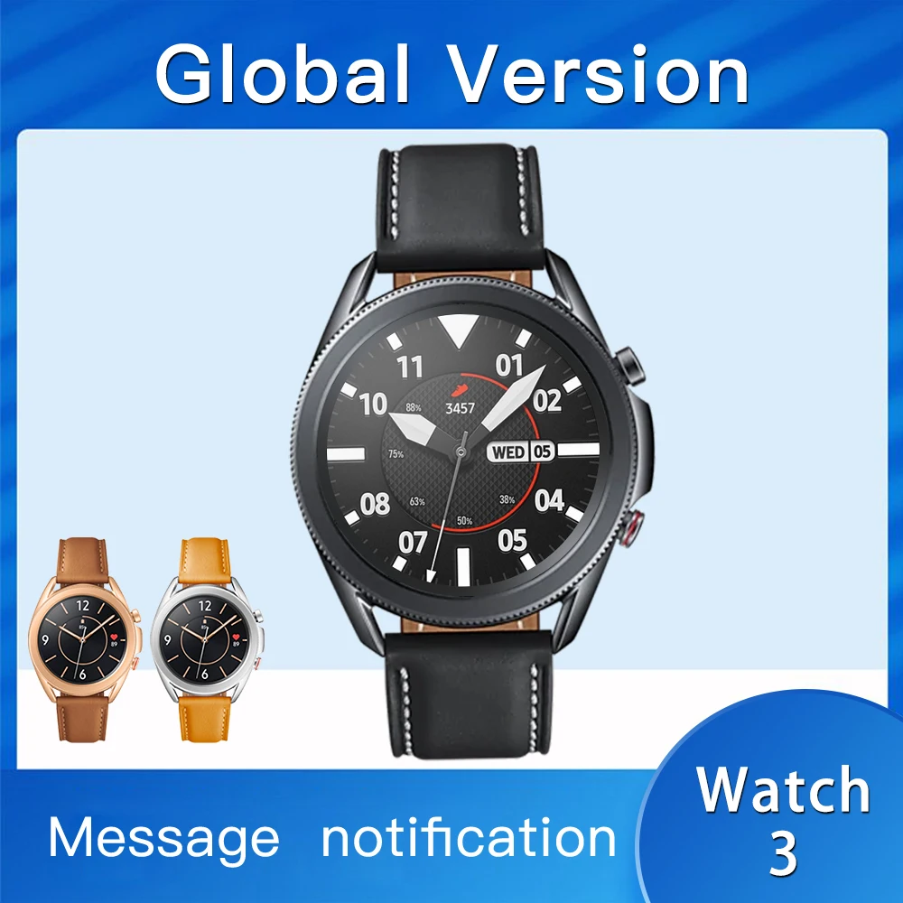 

Watch 3 Global Full-Screen Touch Smart Watch Version 1.3 Inch 8MB+64MB CPU:MT2502V/C Life Waterproof Leather Strap Bluetooth 4.0