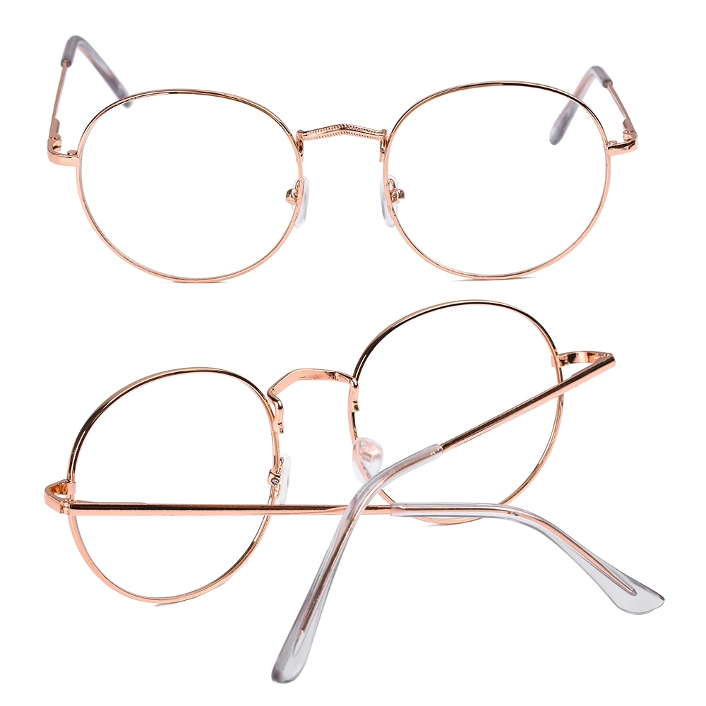 Metal Reading Glasses Frame Clear Lens Men Women Classical Presbyopic Glasses Optical Spectacle Eyewear Vision Care