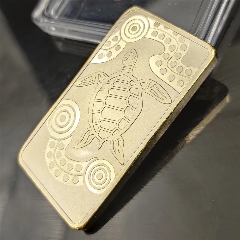 Коллекция сувенирных монет 2011 австралийская черепаха Элизабет II Золотой слиток |