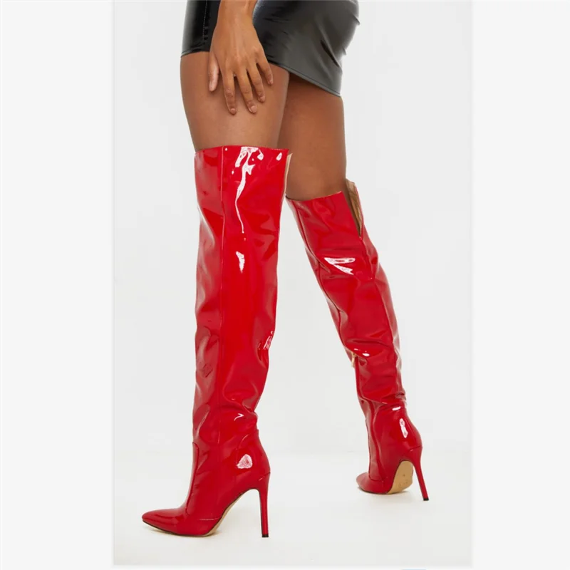 ASUMER 2021 новейшие высокие сапоги до бедра женские сексуальные леопардовые туфли на
