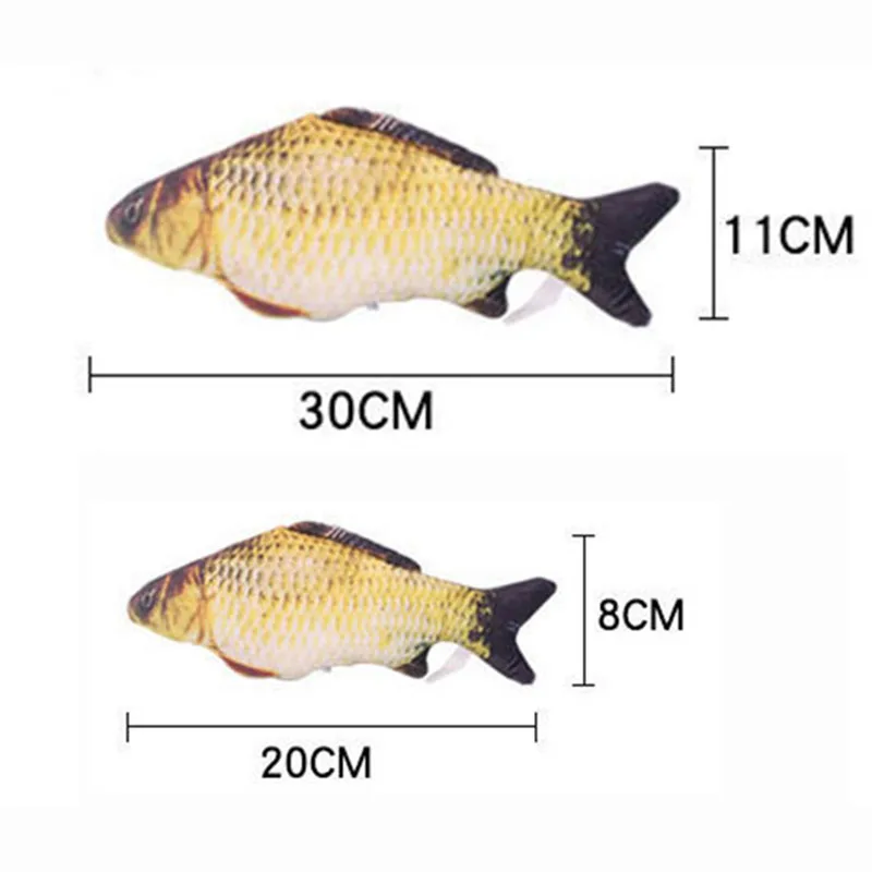 Мягкая Плюшевая 3D игрушка в форме рыбы кошки интерактивные подарки игрушки для
