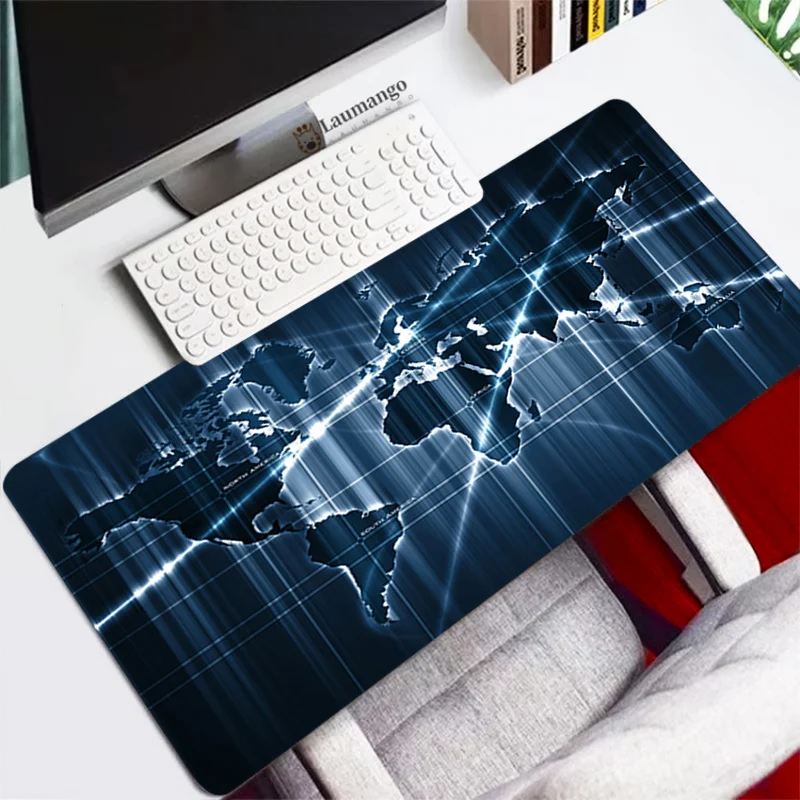 

Gaming Computer Mouse Pad Large Old World Map Mouse Mat Accessories Desk Mat Keyboard Mousepad Laptop PC Gamer Computer XL Table