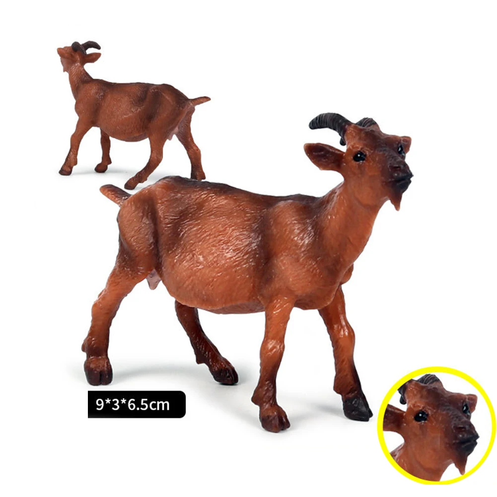Simulation Collectable Handmade Farm Goat Sheep Animal Model Fugurine Toy Craft Table Decoration Kids Educational Toys | Игрушки и хобби