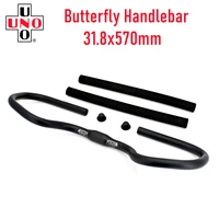 uno butterfly road bicycle handlebar mountain bike 31 8 570mm handlebar with cover bicycle parts