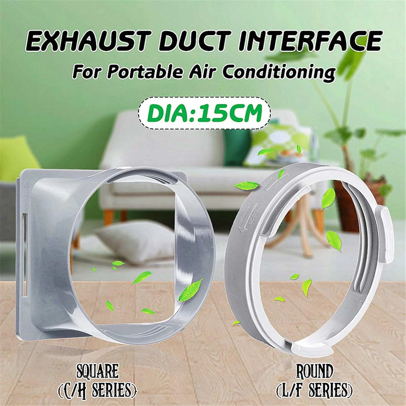 

Air Conditioner Exhaust Hose Coupler Portable Universal Mobile Air-Conditioning Accessories Easy To Install FPing High Quality