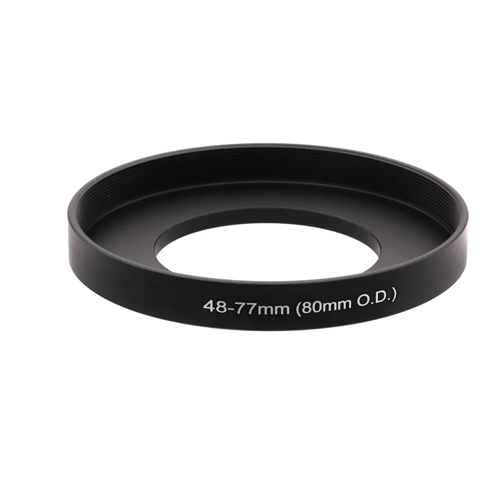 

For 80mm Matte Box or 77mm lens filter etc., Matte Box Adapter Step Up Ring 48/49/52/55/58/62/67/72/77/82mm-77mm with 80mm O.D