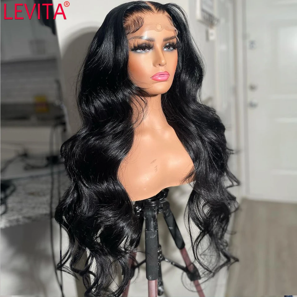 Preplucked Glueless 30 Inch Lace Front Wig Body Wave Closure Wig Brazilian BodywaveT Part Human Hair Lace Frontal Wigs For Women