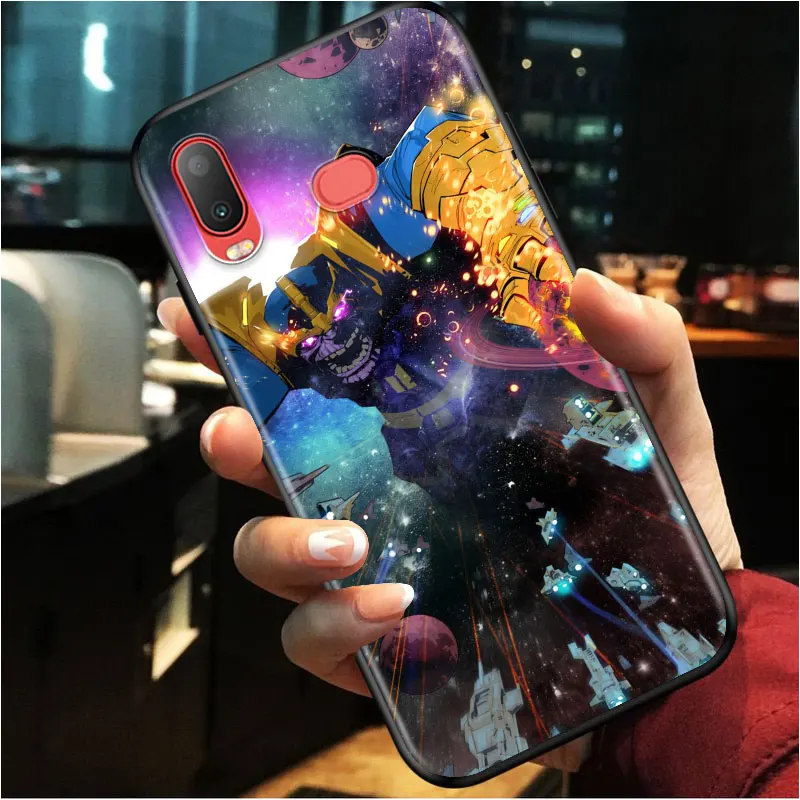 

Marvel Thanos for Samsung A3 A5 A6 A7 A8 A9 A6S A750 A8S 2016 2017 2018 Star Plus TPU Black Phone Case