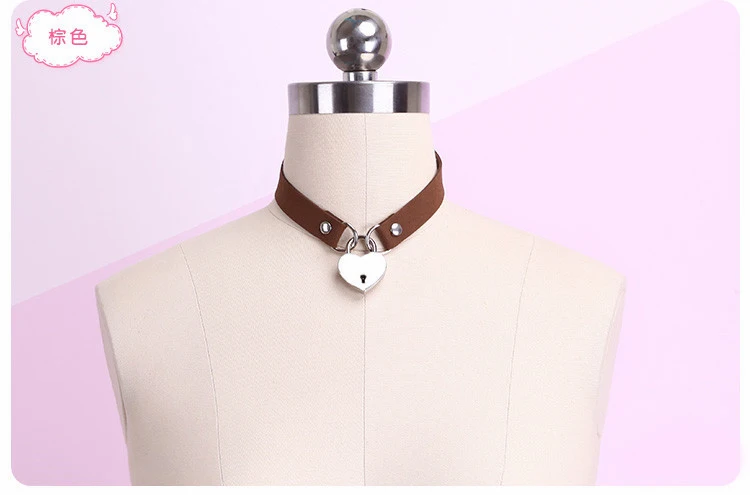 Сексуальное колье ручной работы из искусственной кожи в стиле панк-рок