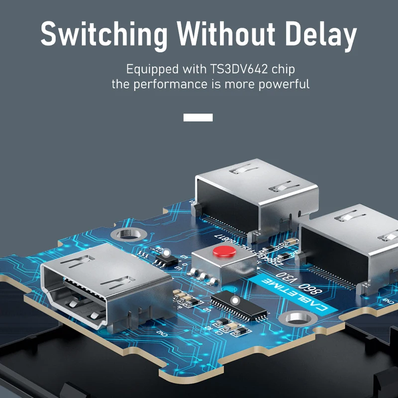Кабель HDMI сплиттер 2 в 1 двунаправленный коммутатор для ПК ноутбука HDTV коробка