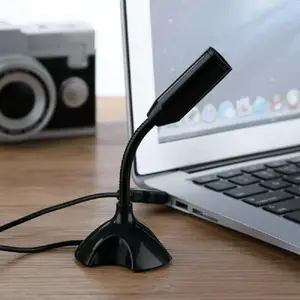 computer microphone universal usb mini desktop speech microphone mic stand for pc laptop notebook gaming chatting studio speech free global shipping