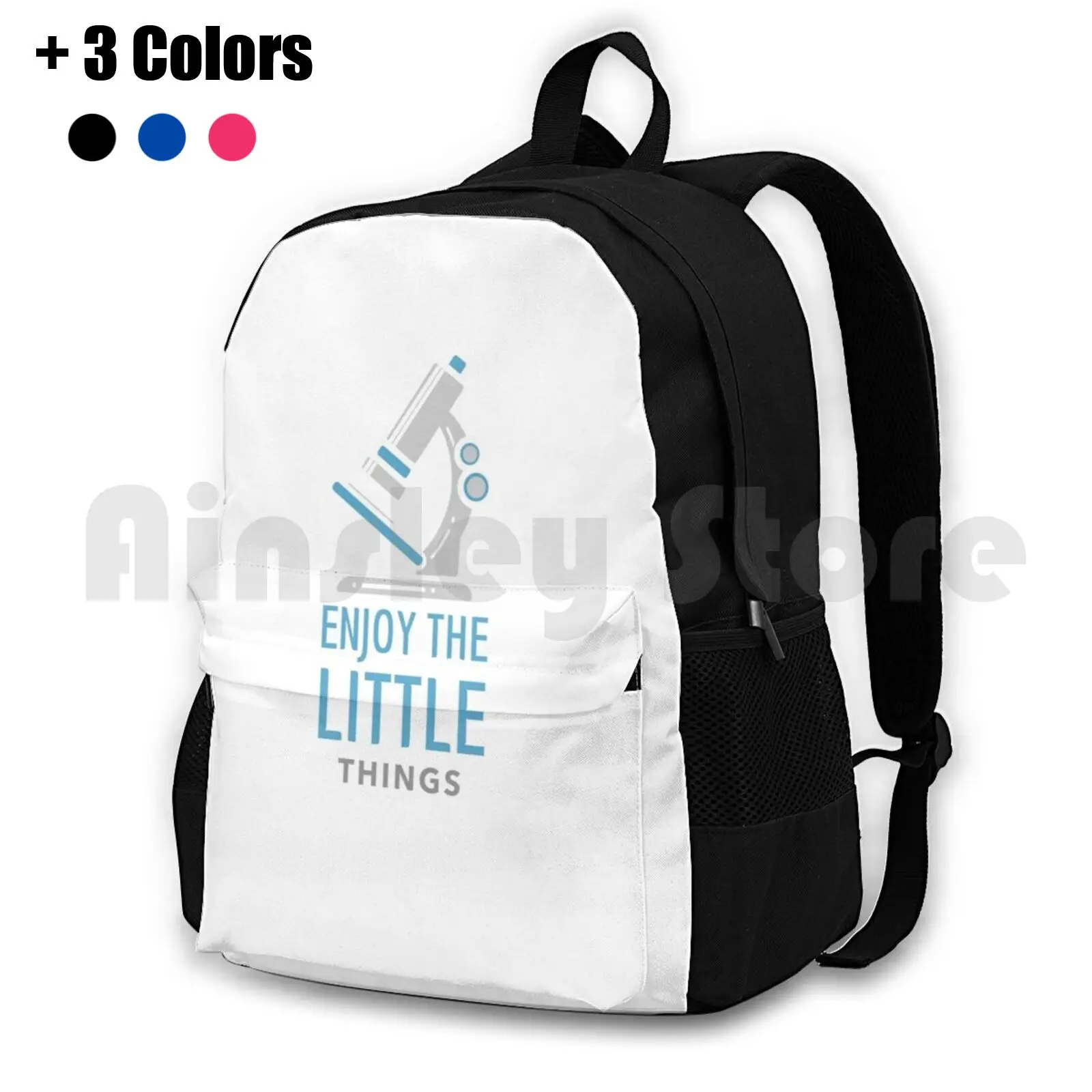 

Enjoy The Little Things Outdoor Hiking Backpack Riding Climbing Sports Bag Lab Things Little Microbiology Biology Science