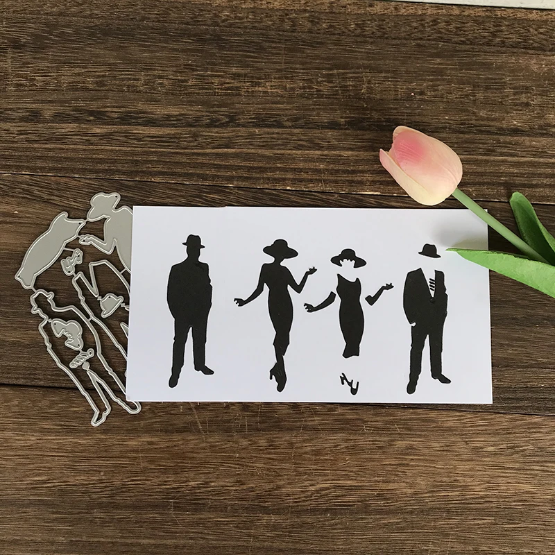 Женские и мужские металлические резные штампы рисунок ремесло высечки трафареты