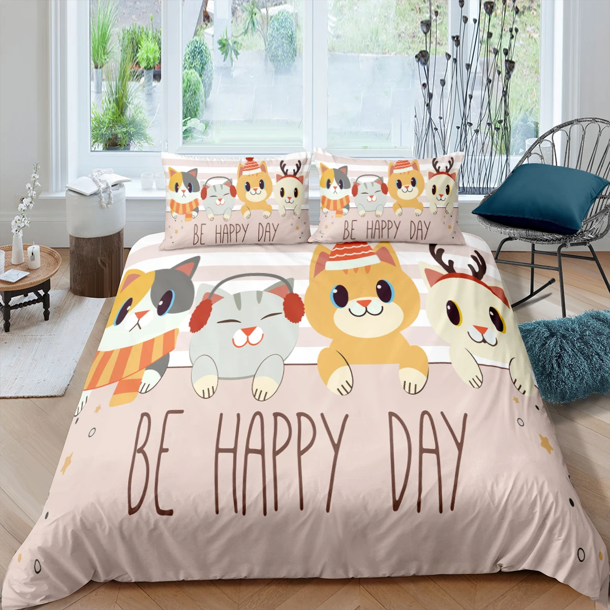 Comprar Funda Nórdica Con Estampado 3D Para Mascotas, Juego De Cama Con Funda De Almohada, Tamaño King Y Queen Para Niños