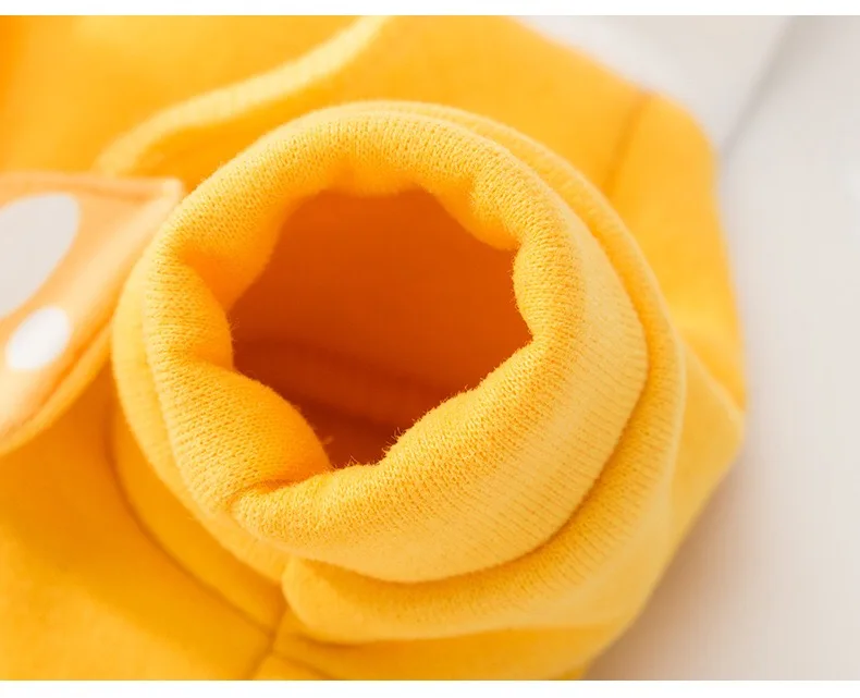 Новая популярная осенне зимняя Милая желтая синяя мультяшная толстовка с