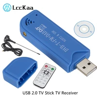 lcckaa tv receiver smart tv stick mini portable digital usb 2 0 tv stick dvb t dab fm rtl2832u fc0012 support sdr tuner