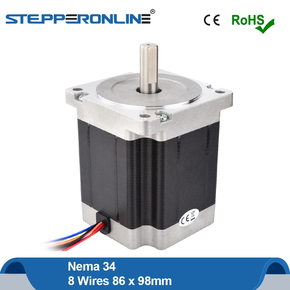 Nema34 шаговый двигатель 7.07Nm 86x98 мм 8 выводных (Национальная ассоциация владельцев