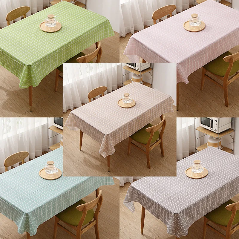 

Waterproof Tablecloth Anti-Scald Cartoon Printed Table Cloth PEVA Rectangular Dining Table Desk Cover Home Decoracion Manteles