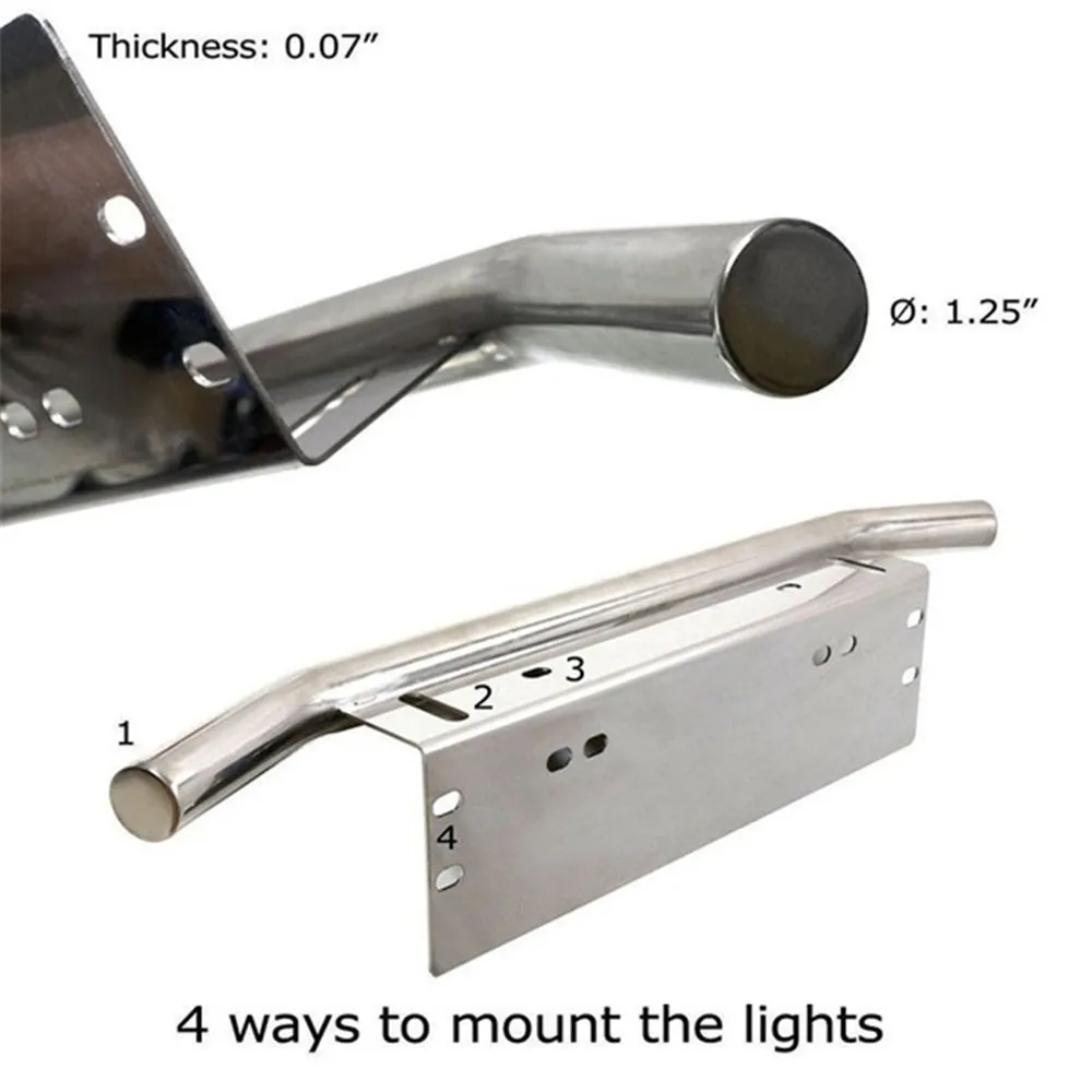 Автомобильный передний бампер номерной знак кронштейн алюминиевый бык бар стиль