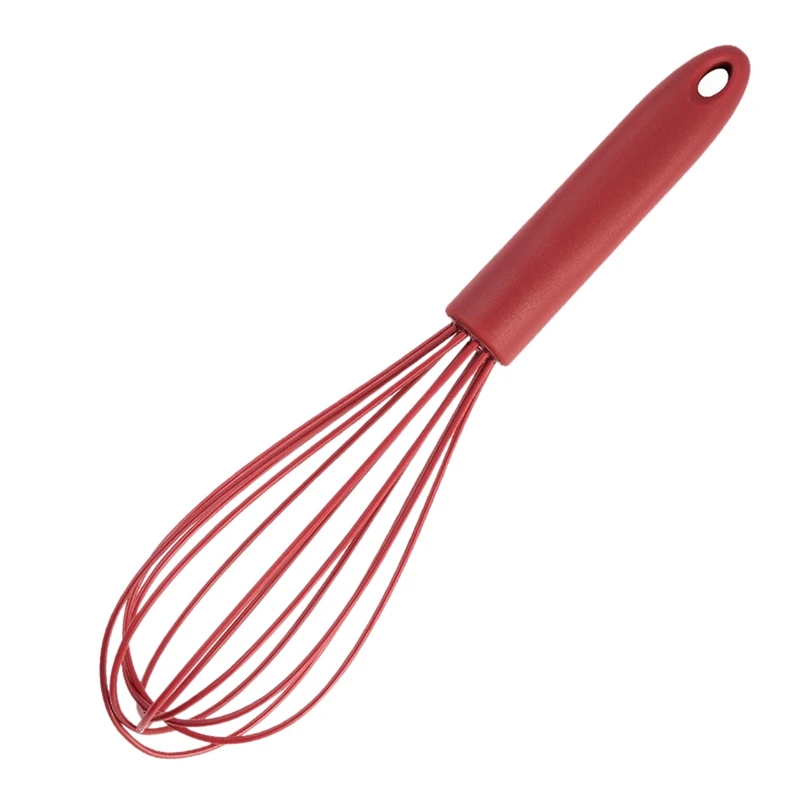 

Kitchen Silicone Whisk Non-Slip Easy To Clean Egg Beater Milk Frother Kitchen Utensil Kitchen Silicone Egg Beater Tool