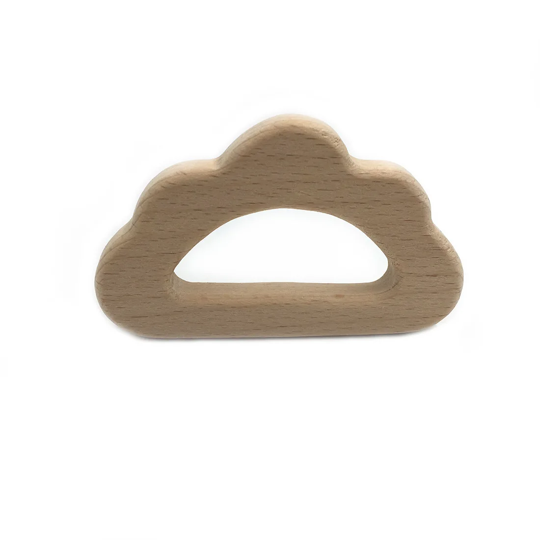 Beech Wood Прорезыватель Мультяшные деревянные животные Детский Прорезыватель игрушка безопасный новорожденный дети Прорезыватель игрушки Жевательная из силикона бусы Товары для малышей