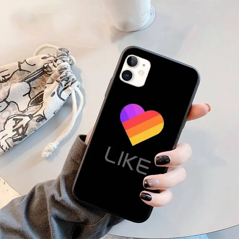 

fashion Likee cat bear love heart Phone Case for iPhone 11 12 pro XS MAX 8 7 6 6S Plus X 5S SE 2020 XR mini