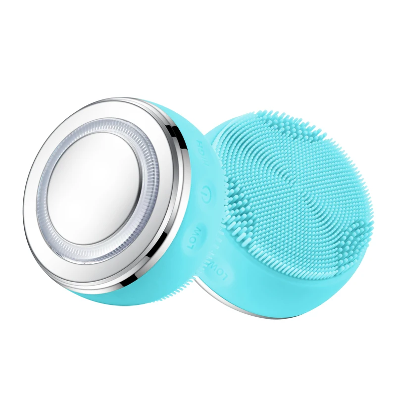 

Ultrasonic Electric Silicone Facial Cleansing Brush Beauty Skin Care Massager For Face Deep Cleaning Facial Brush IPX7Waterproof