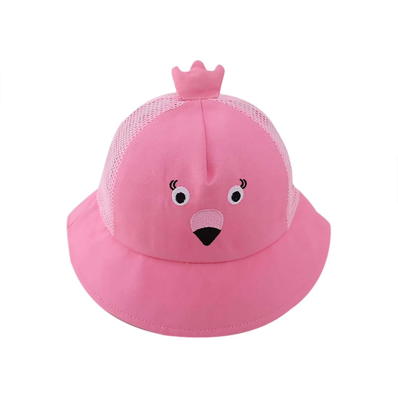 

Kids Hats Caps Summer Baby Sun Hat Kids Cartoon Breathable Cute Children Bucket Net Cap Summer Baby Hat