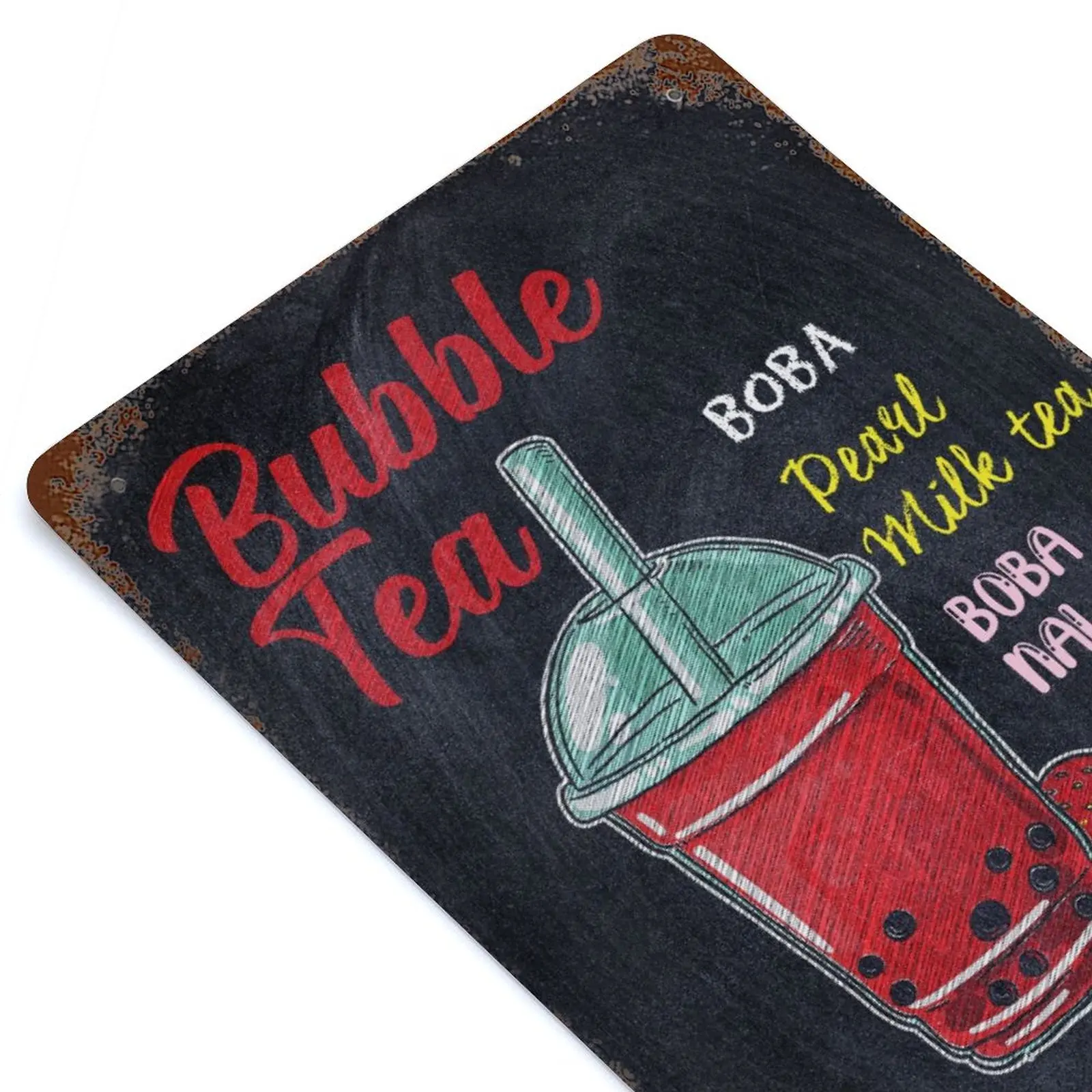 

Bubble Tea Anime Boba Kpop Printed Vintage Metal Poster Home Pub Bar Garage Wall Decoration Tin Sign Plaque Decor
