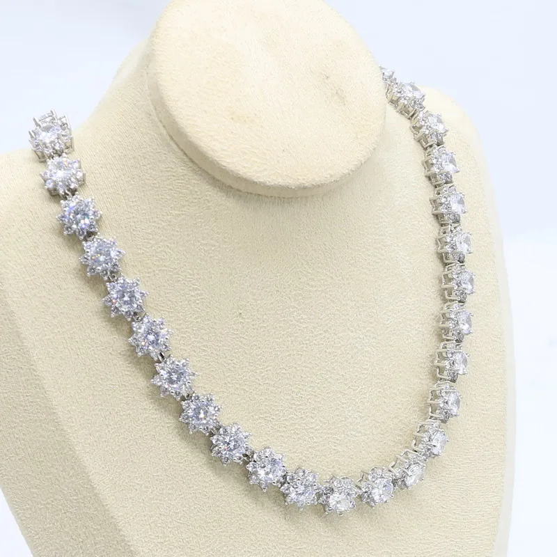 Ожерелье серебряного цвета ювелирные изделия для женщин белый зелёный