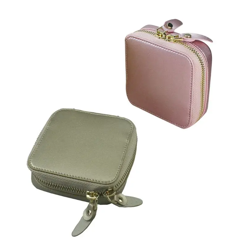 

Портативная шкатулка для ювелирных изделий, кольцо, серьги, гвоздики, дисплей, сумка, браслет, ожерелье, ювелирные изделия чехол для хранени...