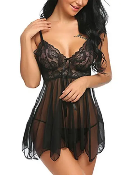 

Sexy lingerie sexy lingerie front slit nightdress