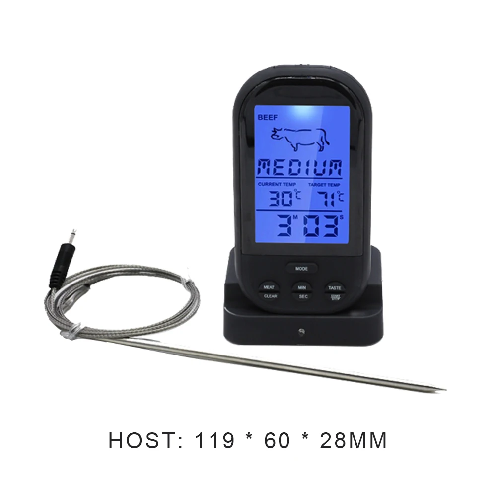 

Food Probe Temperature Measuring Tool Electronic Cooking BBQ Meat Thermometer Electronic Oven Waterproof Kitchen Tools