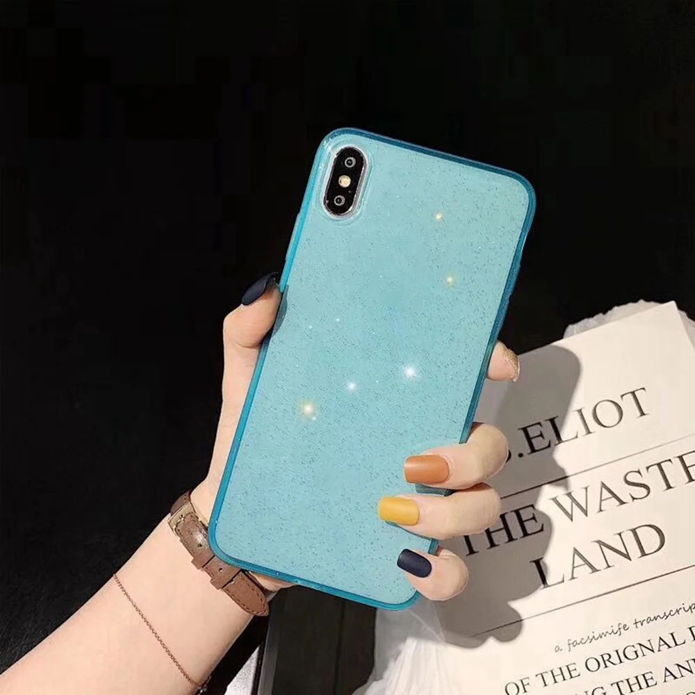 KISSCASE Роскошные блестящие мягкие чехлы для телефонов Чехол iPhone 7 X XR XS MAX ЗАЩИТА ТПУ