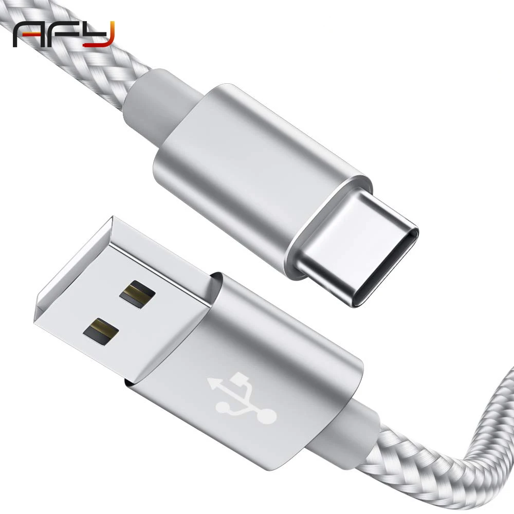 Кабель AFY USB Type C для Xiaomi Redmi Note 7 кабель Samsung Galaxy S10 S9 Plus Huawei P20 P30 зарядный usb