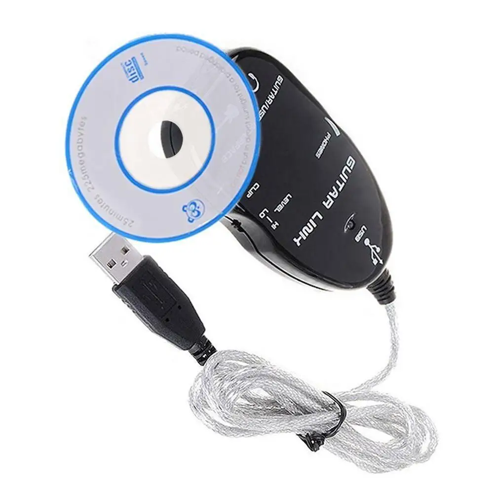 Гитарный кабель аудио USB Link Интерфейс адаптер для MAC/ПК Аксессуары записи