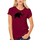 Крутая футболка, футболка большого размера, шерстяная футболка с рисунком слона, Юрского периода, зеленая шерстяная футболка с круглым вырезом для мужчин