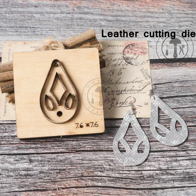 ZONESUN T7 DIY Custom Cutter кожаные серьги для высечки кожаных сережек стальных