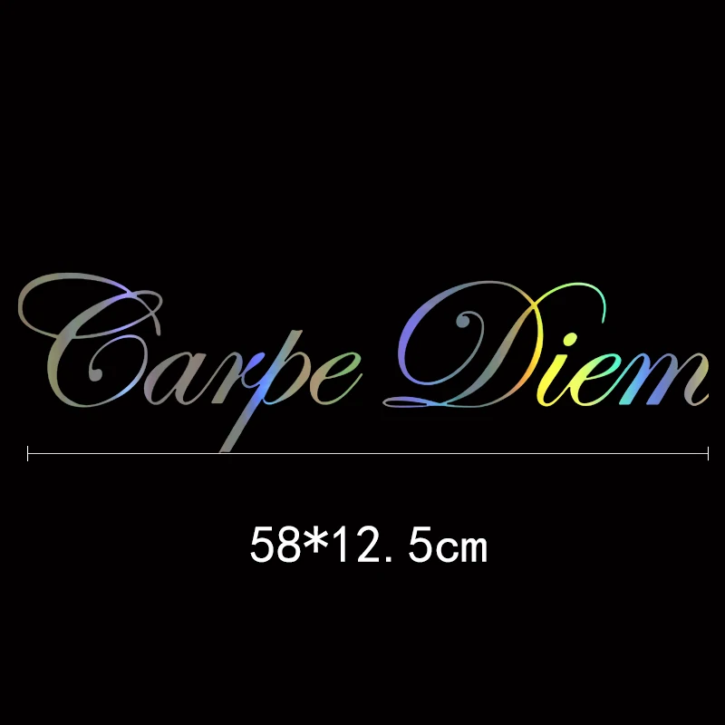 58 X 12.5cm HungMieh 58*12,5 см Carpe Diem Royal Stance Dapper автомобиль Hoonigan наклейка s забавная наклейка на автомобиль виниловая наклейка авто наклейка s для автомобиля - Название цвета: 58 X 12.5cm