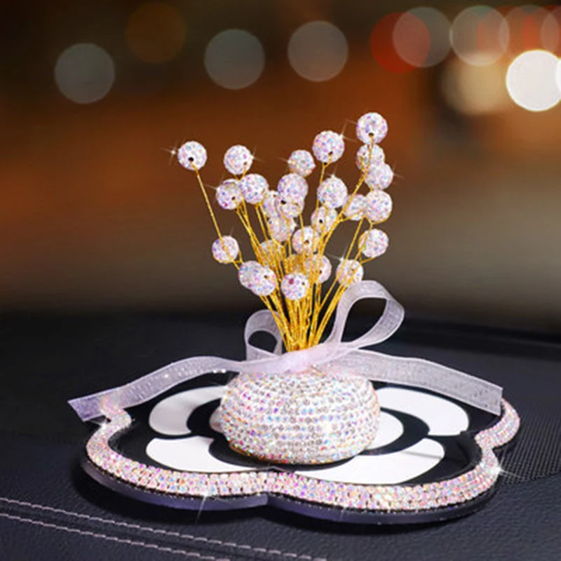 

Car Interior Decoration Ornaments Creative Goddess Model Car Center Console Car Decoration high-end diamond-studded Gypsophila