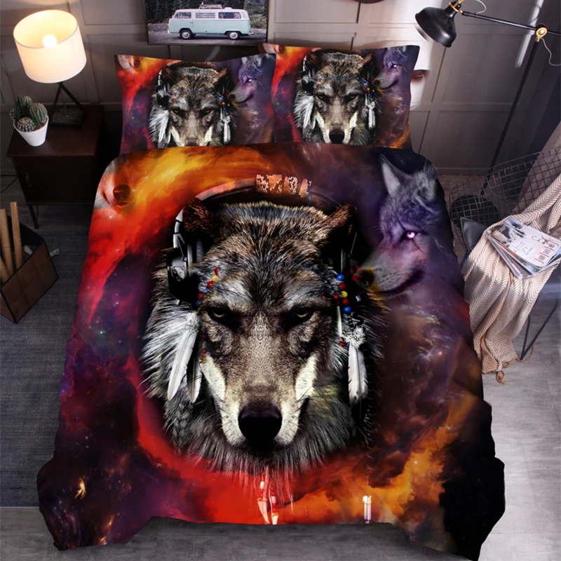 

3D Printing Bedding Set King Space Cat Duvet Cover Set Comforter Bedding Set Children XC01#